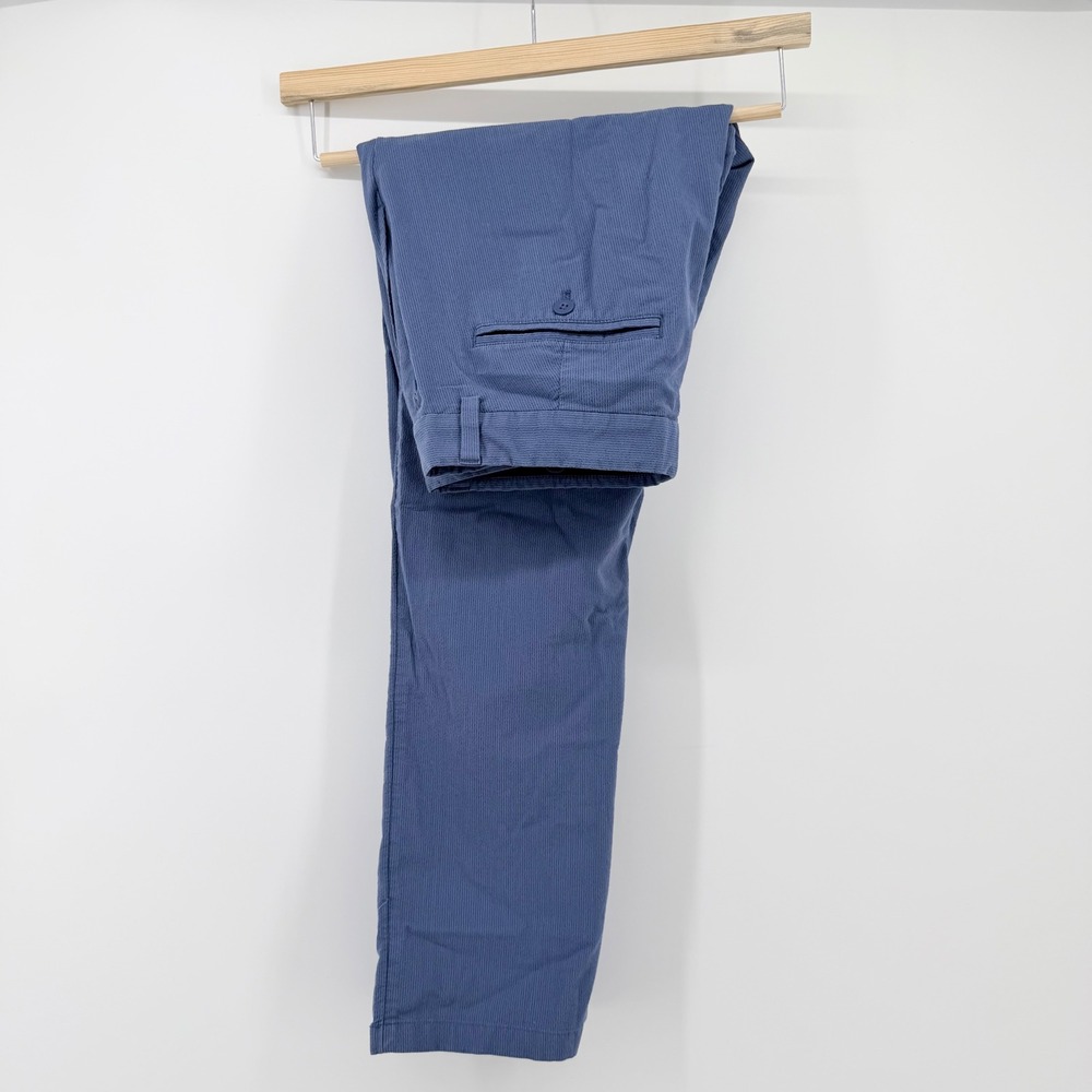 Vineyard Vines Mens 33x30 On The Go Pants Blue Performance Stretch Chino Golf
